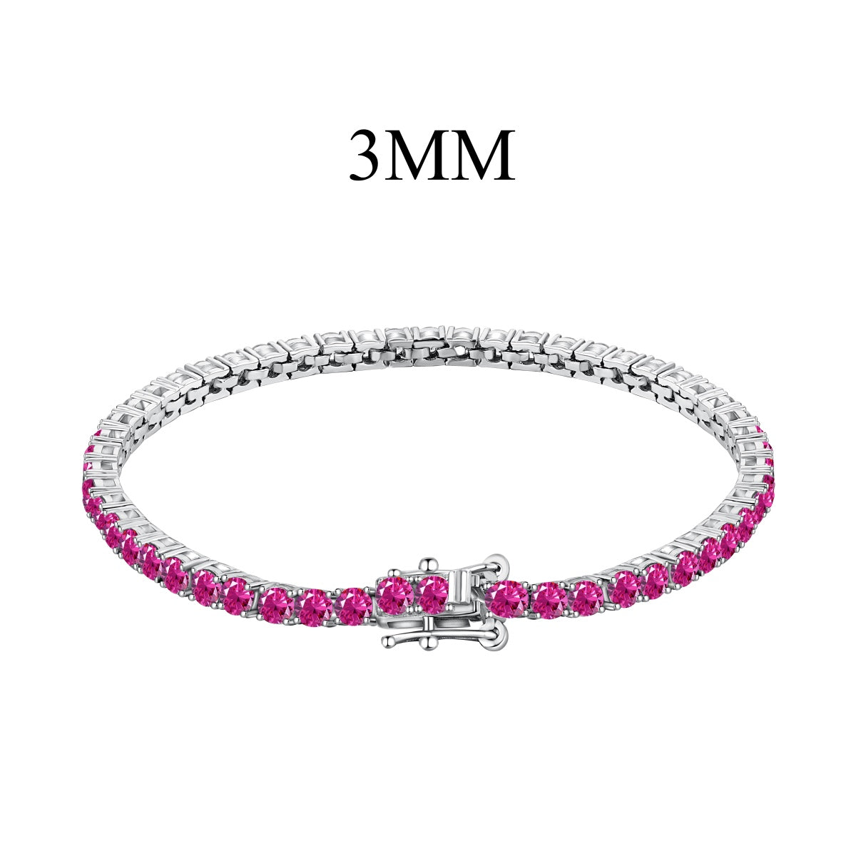 [Vivid Aurora]Radiant Colorful Round Cut Party Bracelet